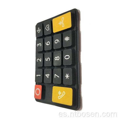 Teclado de puerta electrónica de goma de silicona personalizada